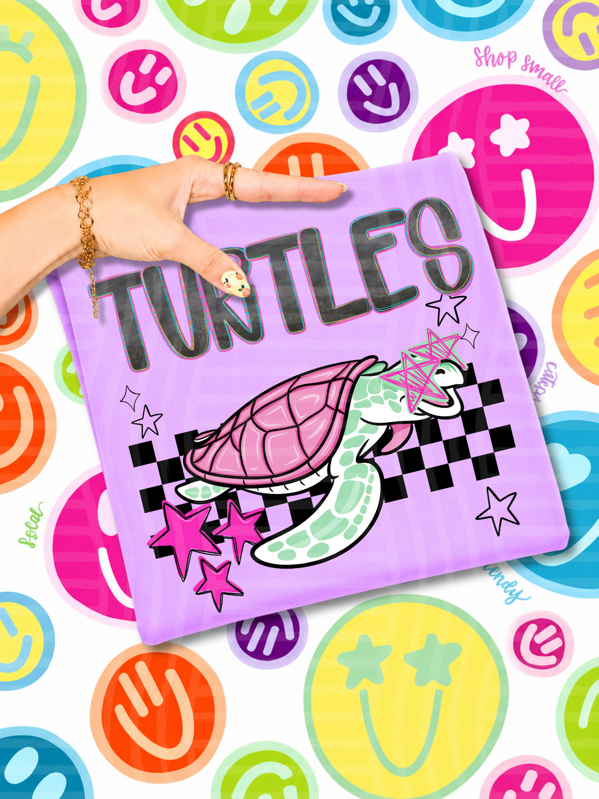 turtles starry eyed checks (CAPLINGER) DTF Transfer