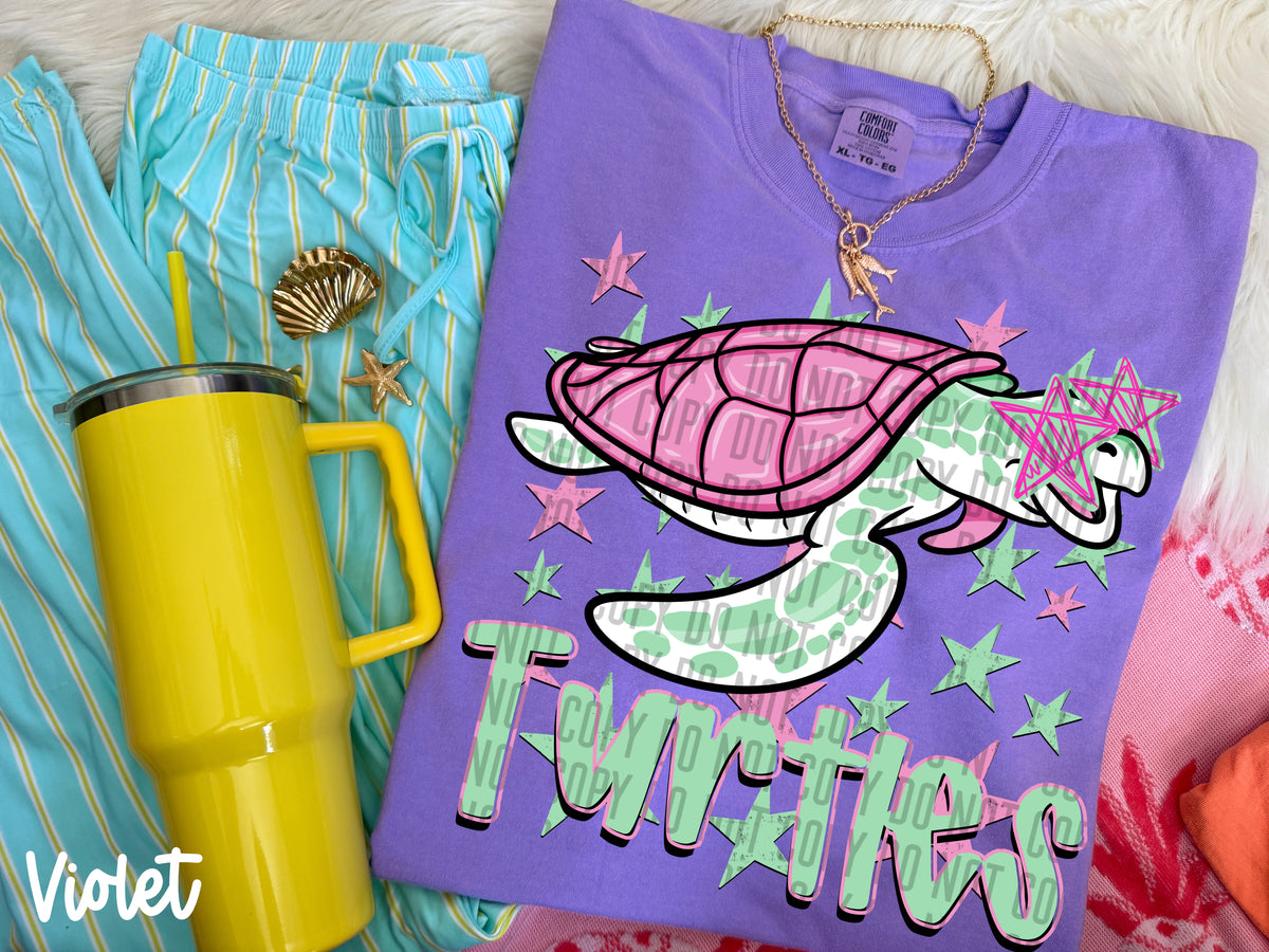 turtles starry eyed (Caplinger) DTF Transfer