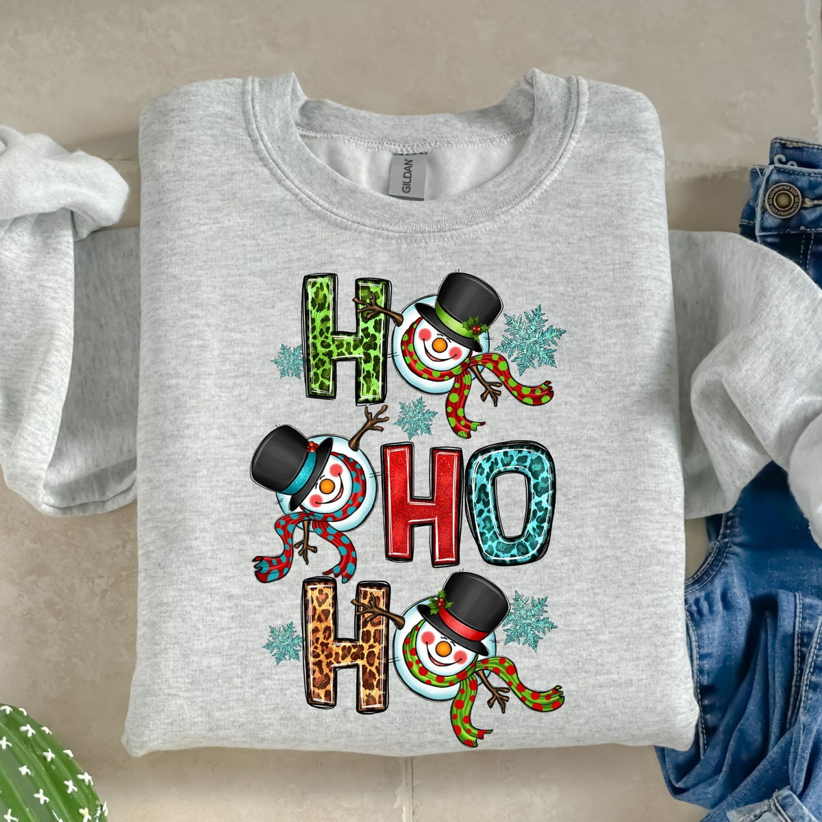 Ho Ho Ho Snowman-38630-DTF transfer