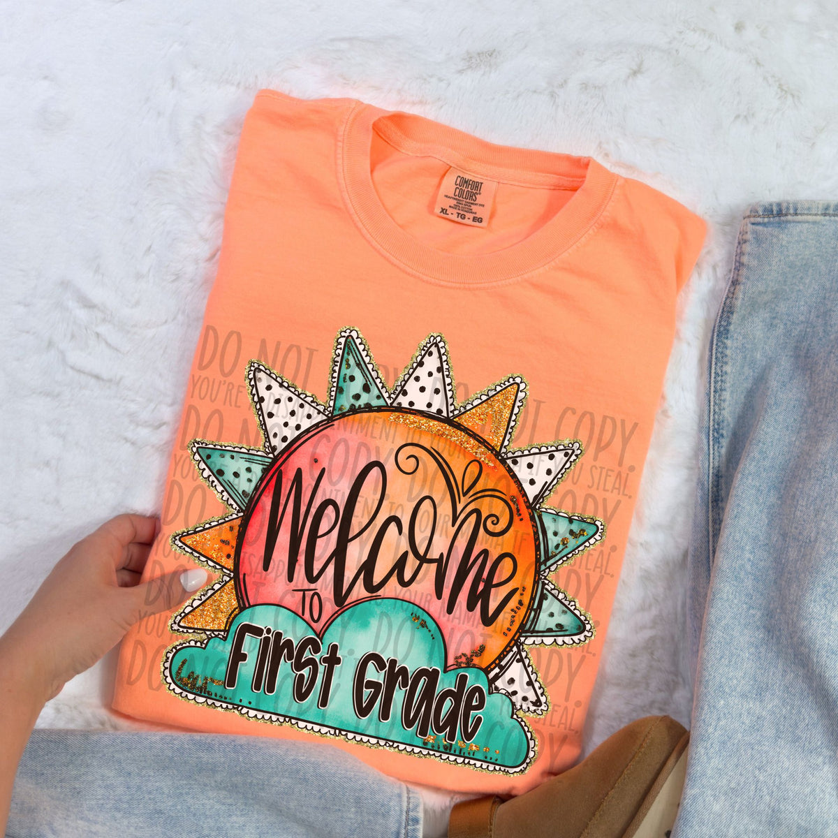 Welcome to first grade sun (SWD) 106899 DTF transfer