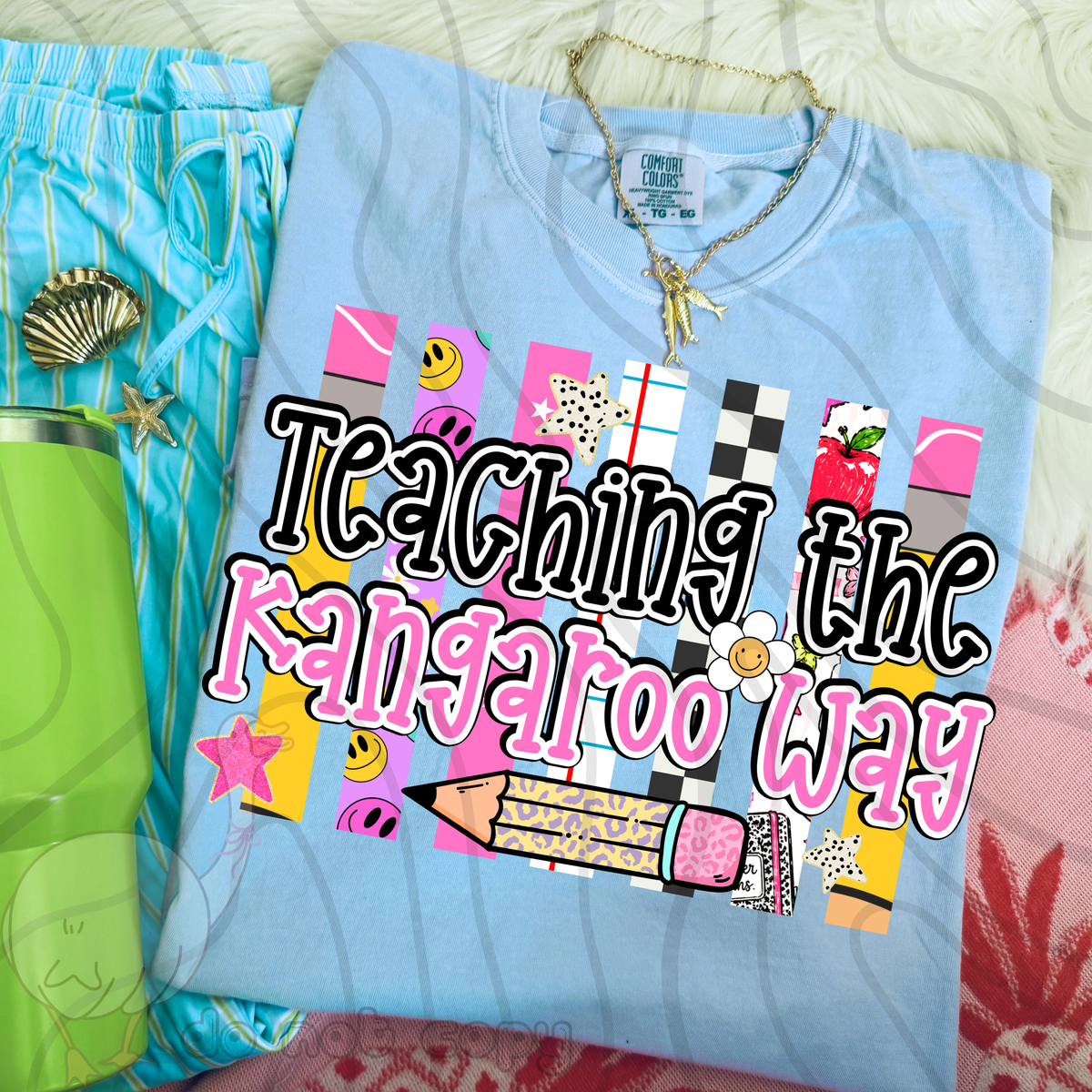 Teaching the kangaroo way school stripes (DKD) DTF Transfer