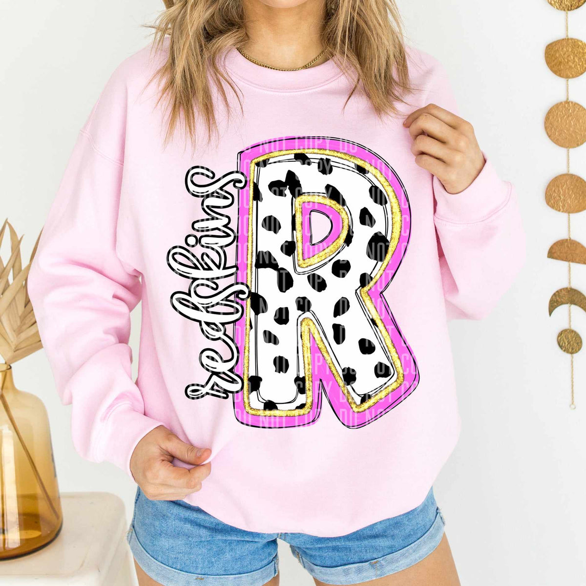 Redskins Polka Font Mascot Caplinger 56226 DTF transfer