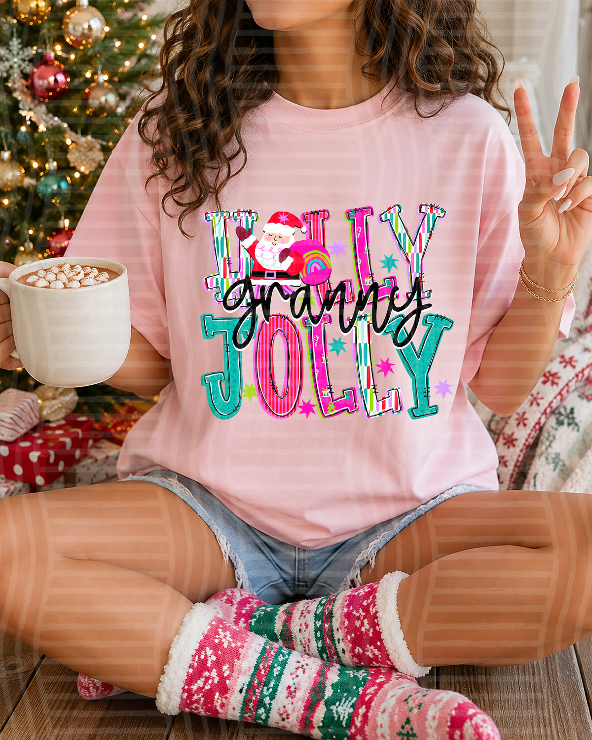 Granny-Holly Jolly (Caplinger) DTF Transfers