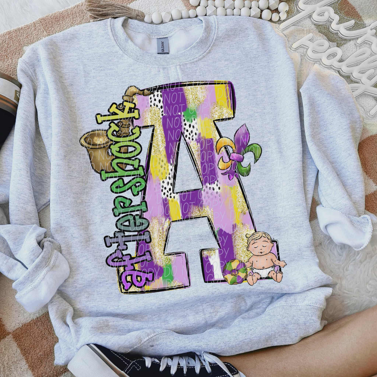 Aftershock Mardi Gras (city) DTF Transfer