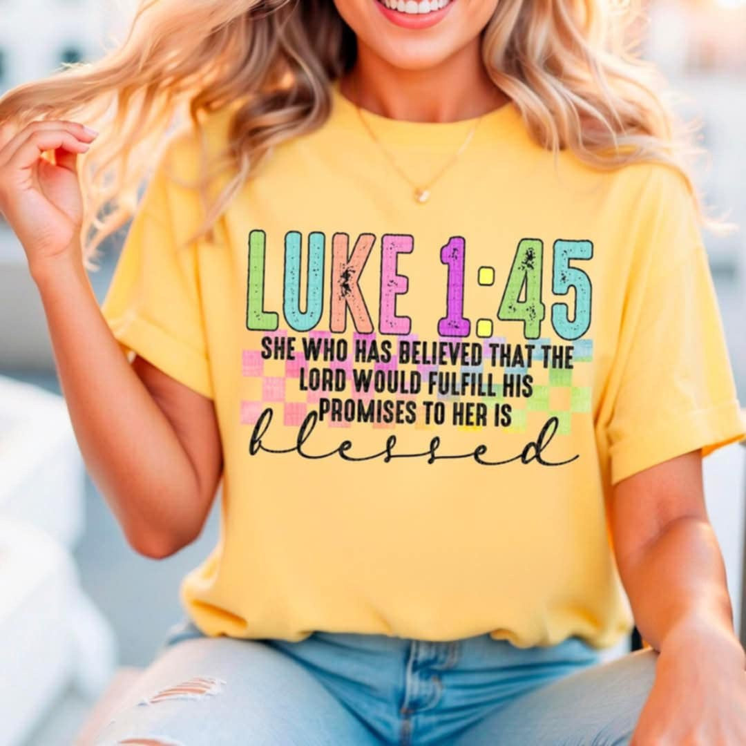 Luke 1:45 (SSD) 95925 DTF transfer