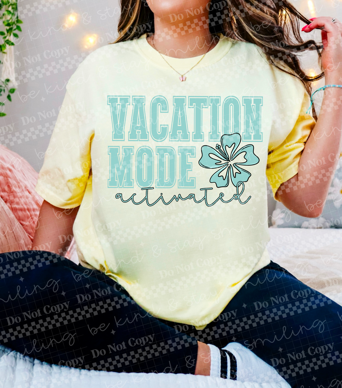 Vacation made activated blue (CMLD) 100441 DTF transfer