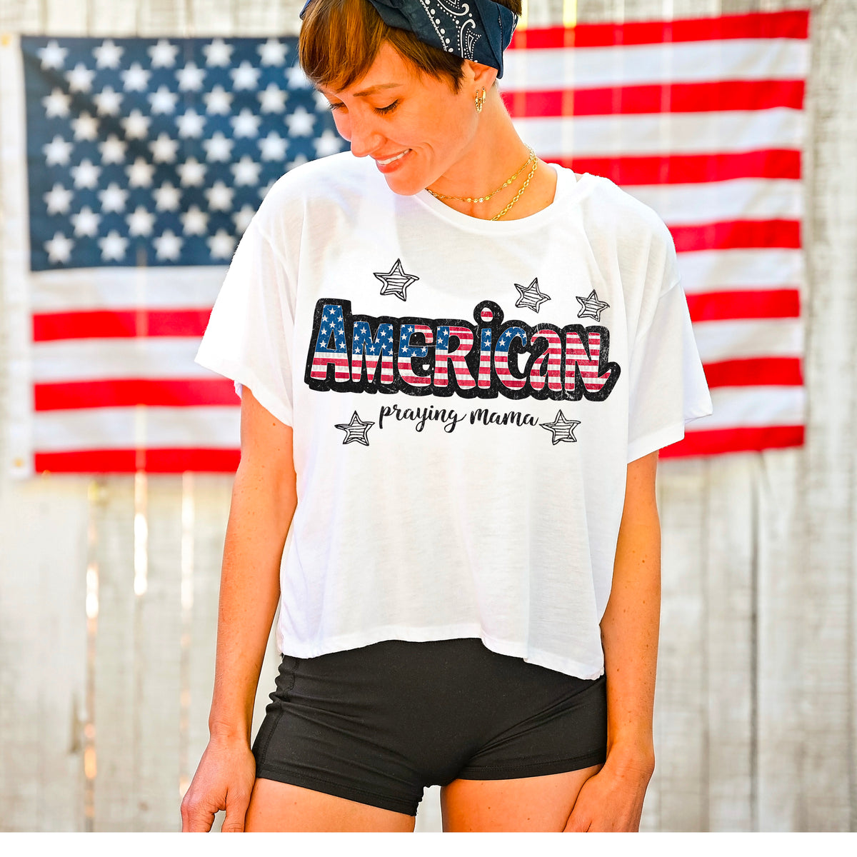 American praying mama 95194 DTF transfer