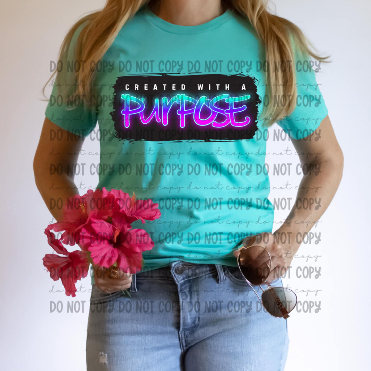Created with a purpose blue and purple (REVEL) 91221 DTF transfer