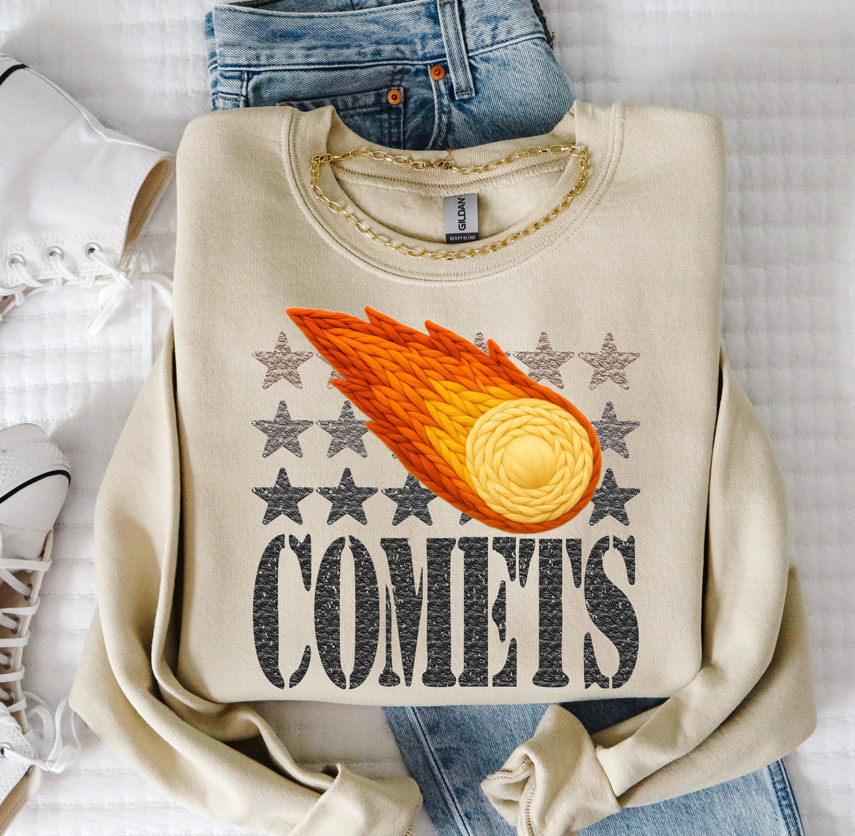 Comets Yarn Mascot (S&G) DTF transfer