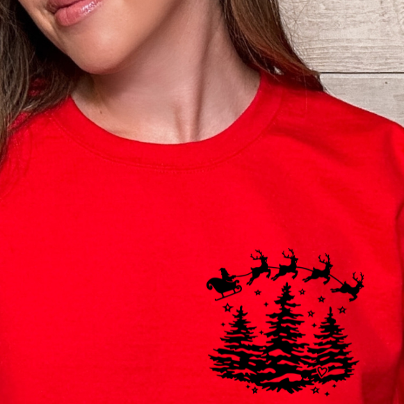 Believe In Magic Of Christmas BLACK (FRONT ONLY) 68325 DTF Transfer