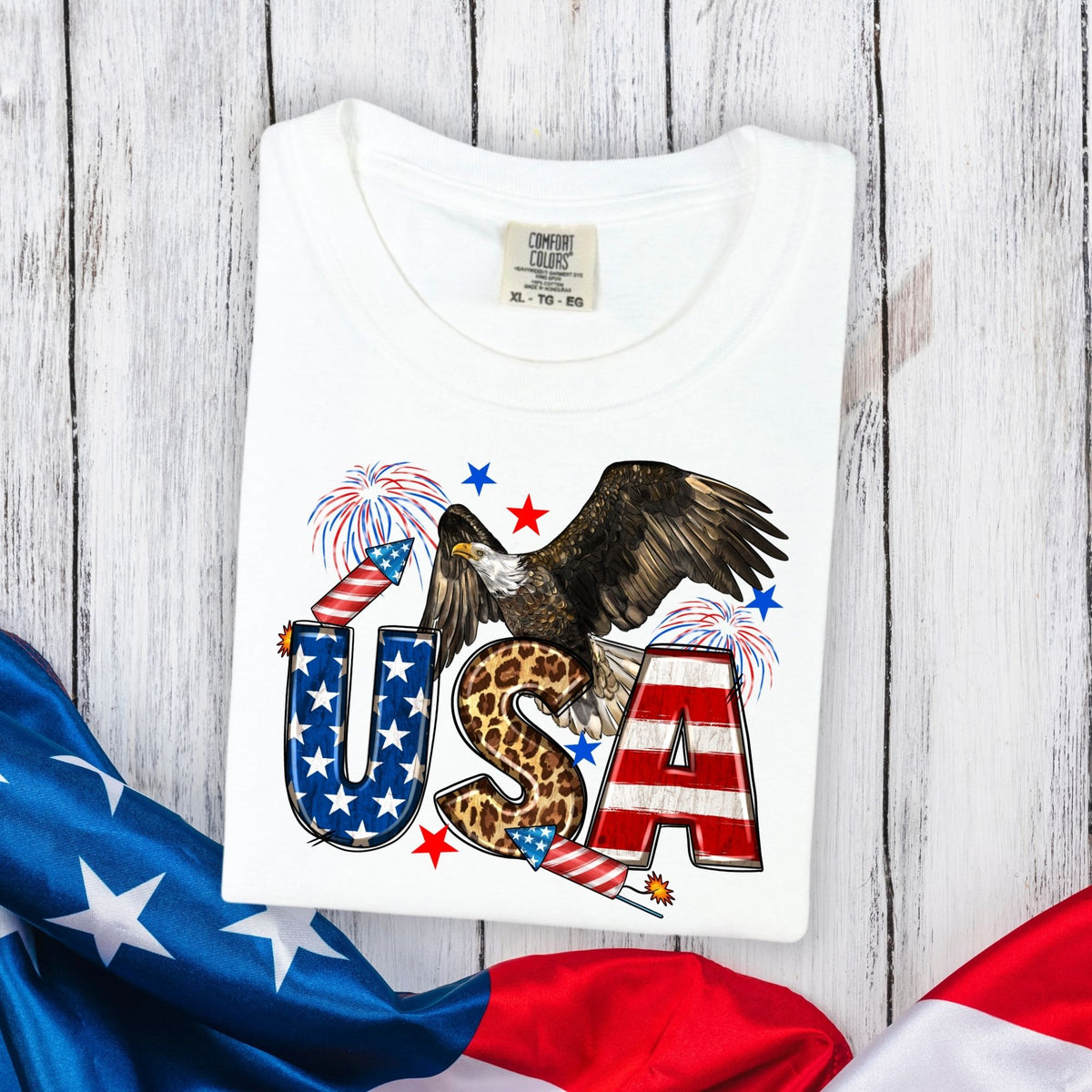 USA Eagle-47009-DTF transfer