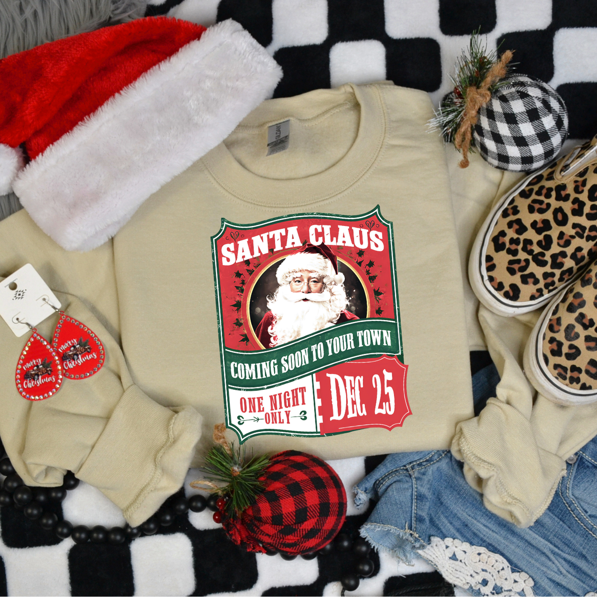 Santa Claus Coming Soon To Your Town 68253 DTF Transfer