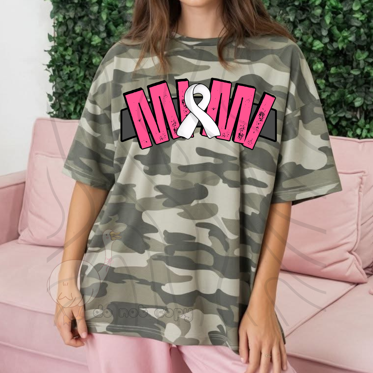 Mimi breast cancer ribbon (DKD) DTF Transfer