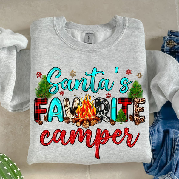 Santa's Favorite Camper-38717-DTF transfer