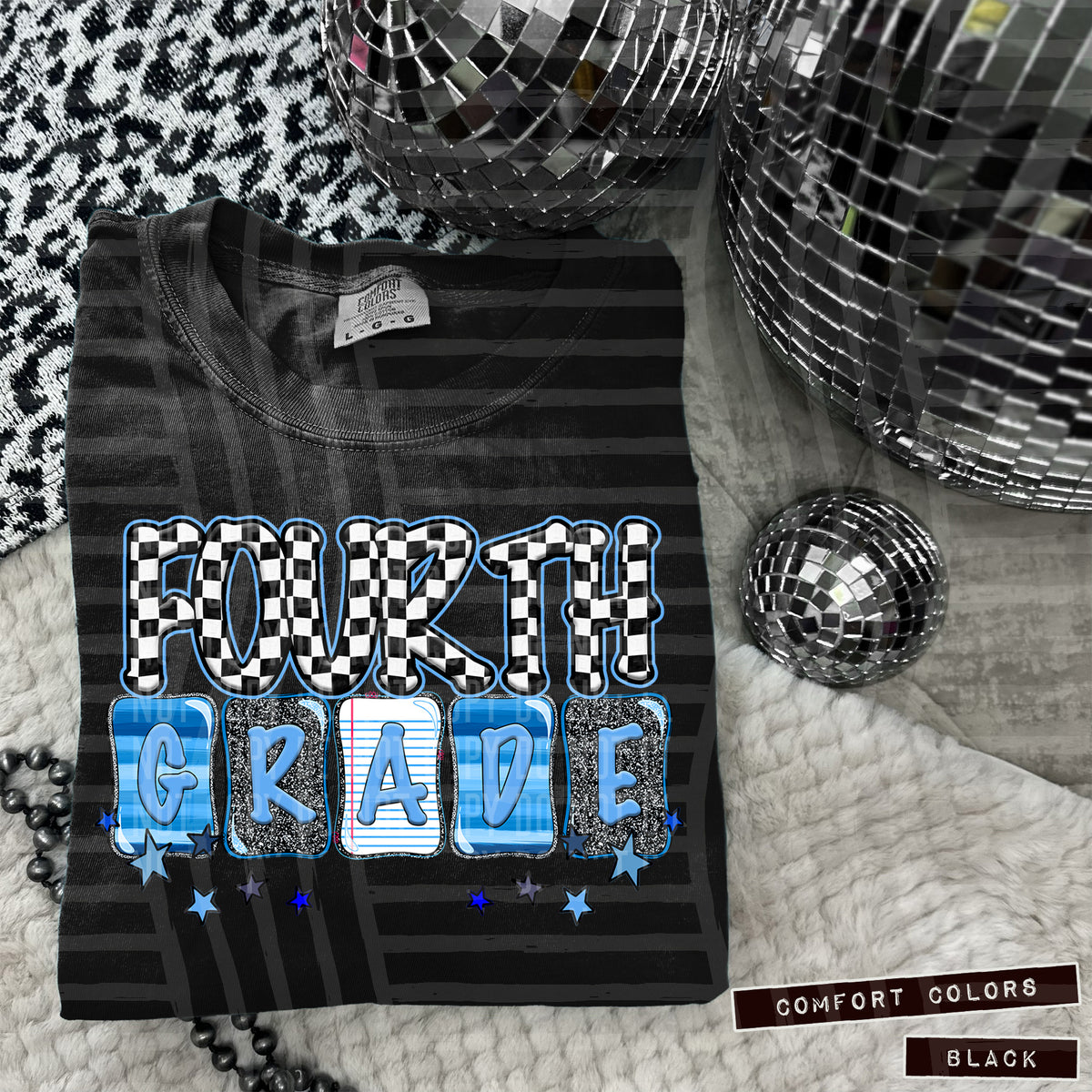 Fourth Grade blue (Caplinger) DTF transfer