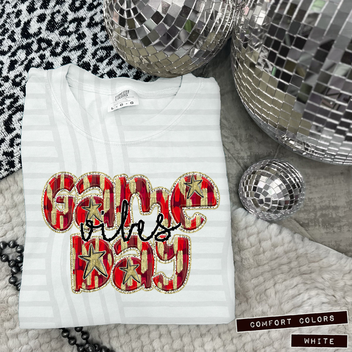 Red Game Day Vibes (Caplinger) 101863 DTF transfer