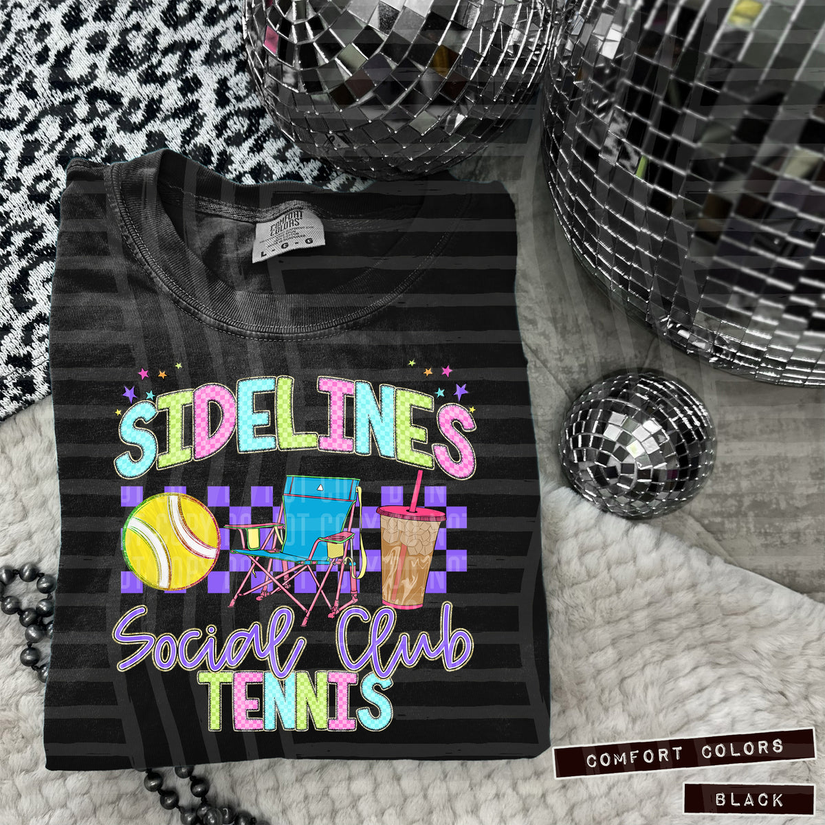 Sidelines social club tennis (Caplinger) 100238 DTF transfer