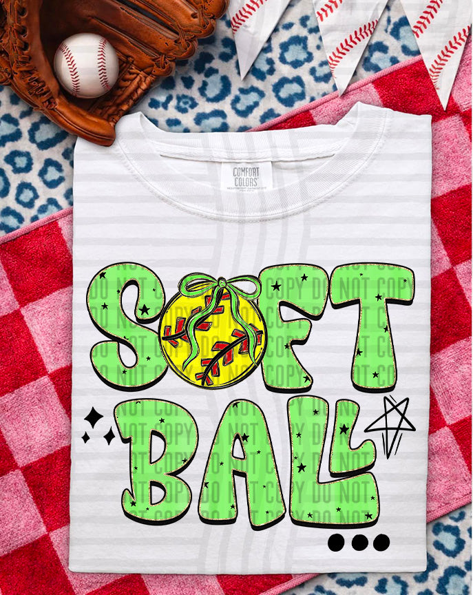 Softball Lime (Caplinger) DTF Transfer