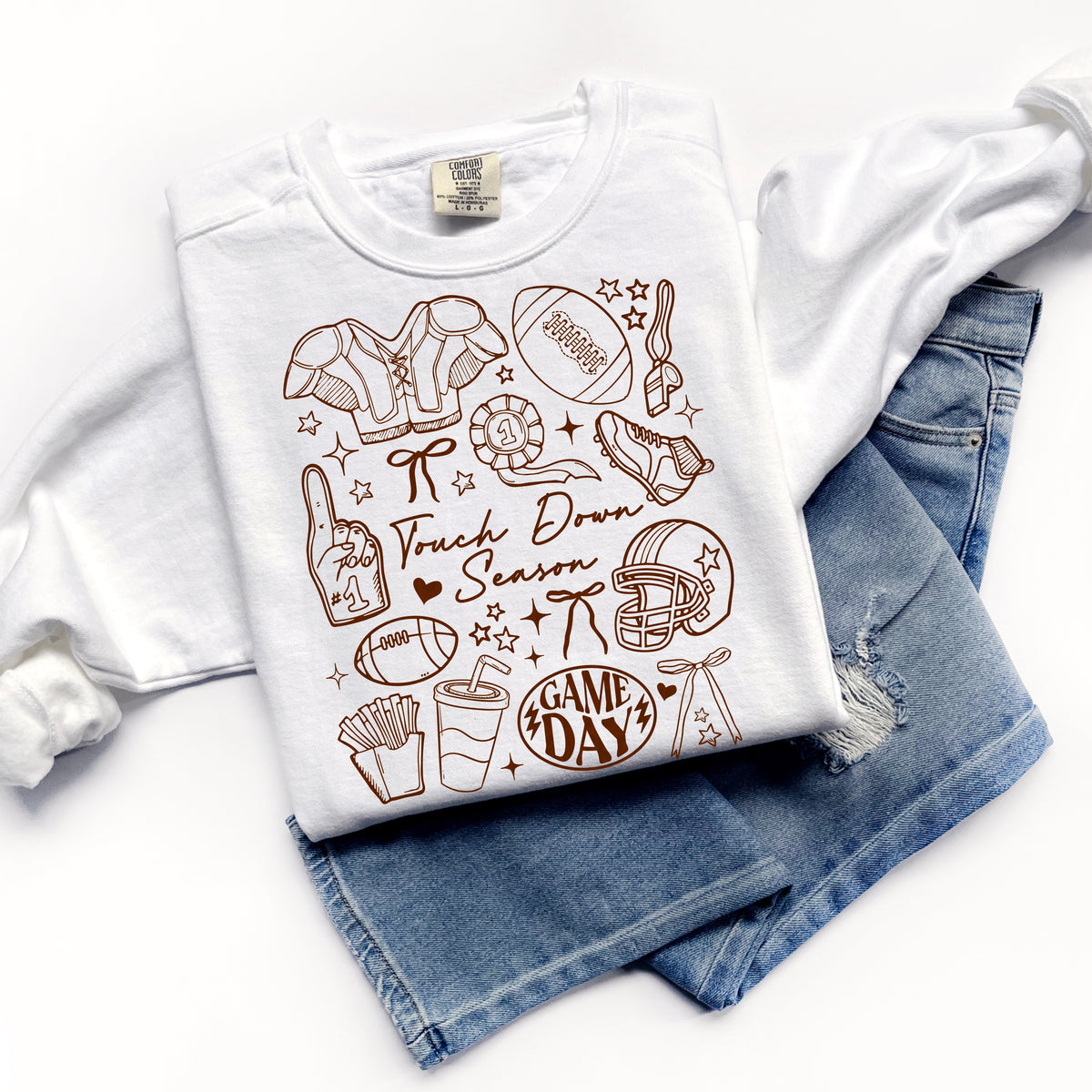 touch down season BROWN 111143 DTF transfer