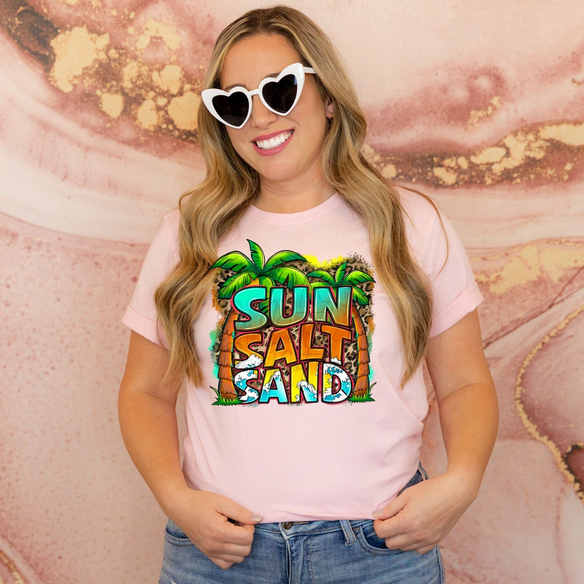 Sun Salt Sand Palm Trees-38020-DTF transfer