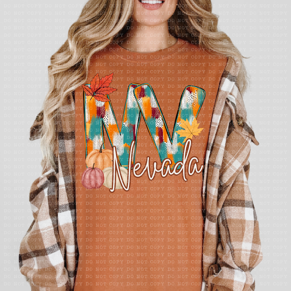 NV Nevada Fall Watercolor 59798 DTF Transfer