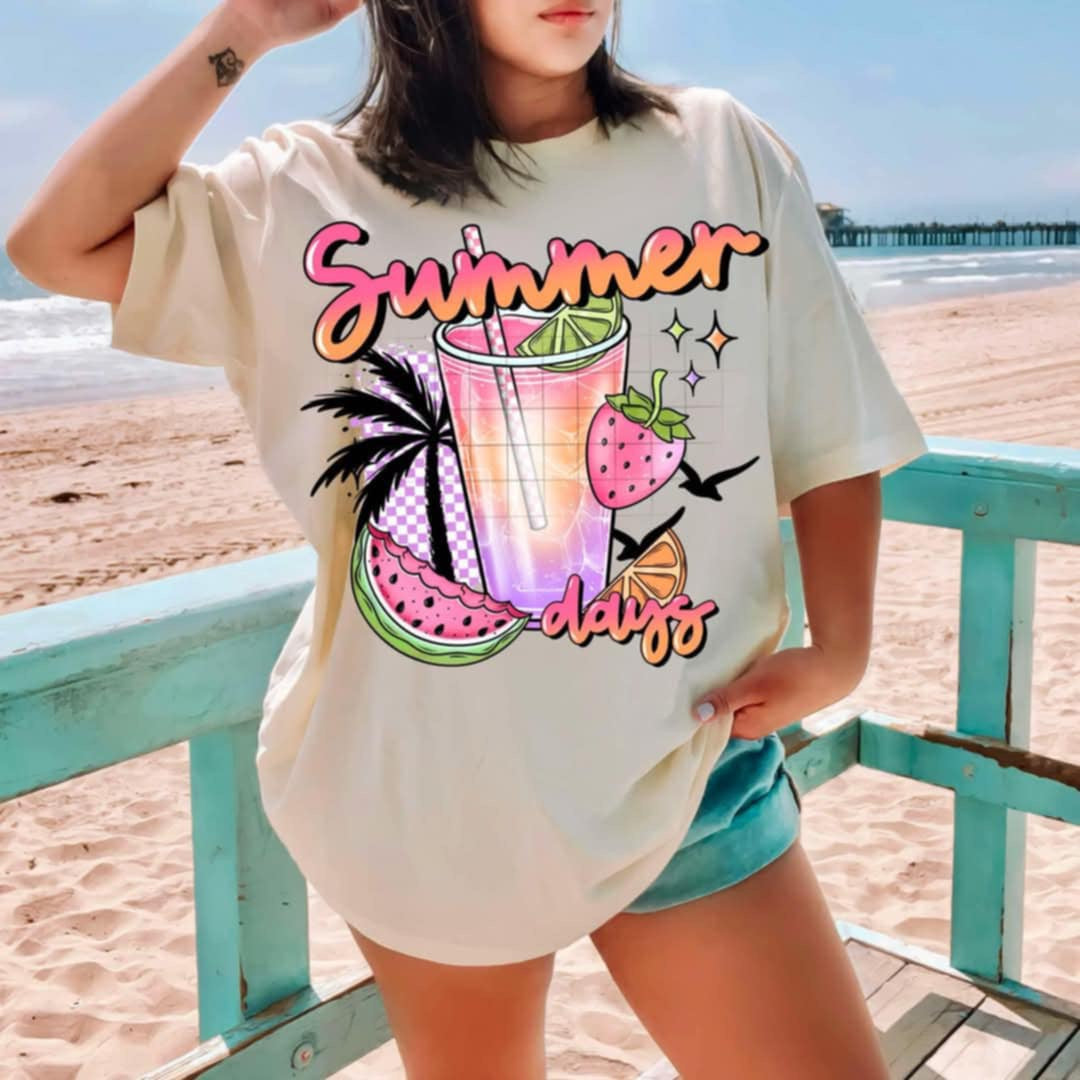Summer days (CSC) 94100 DTF transfer