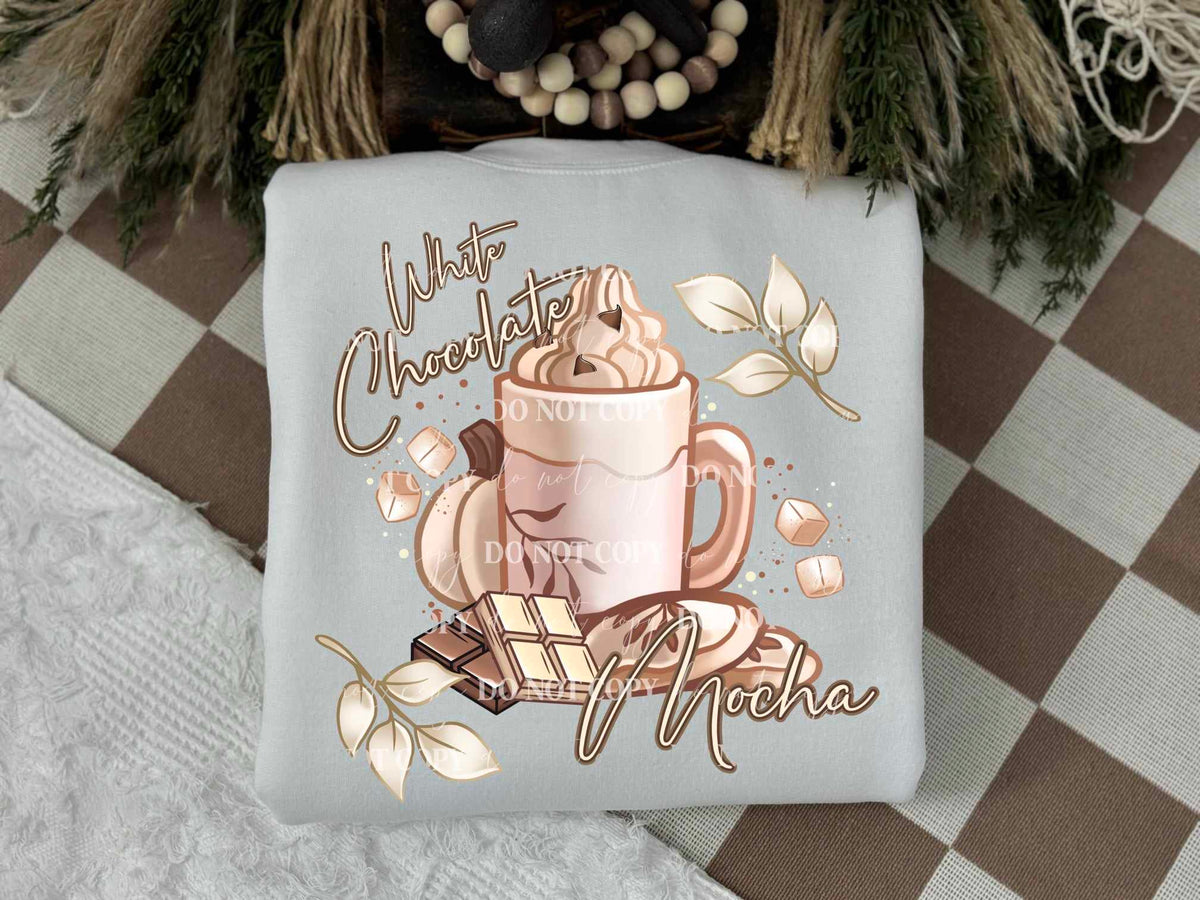 White chocolate mocha 64365 DTF transfer