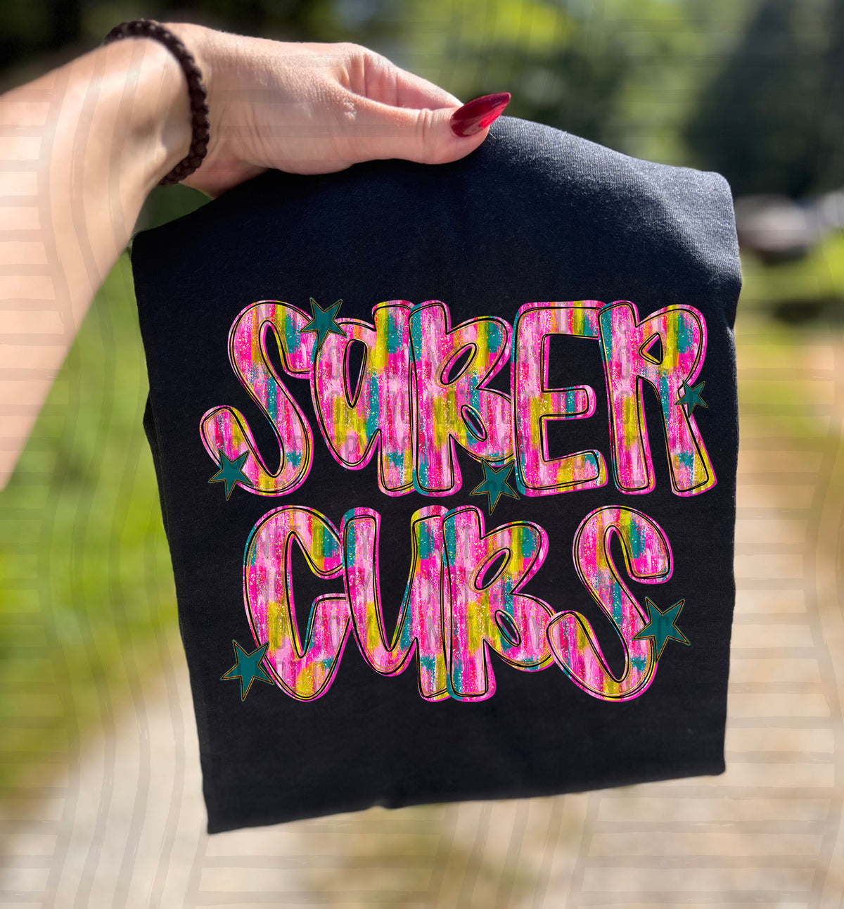 Sabercubs Pink Brushstroke (Caplinger) DTF Transfers