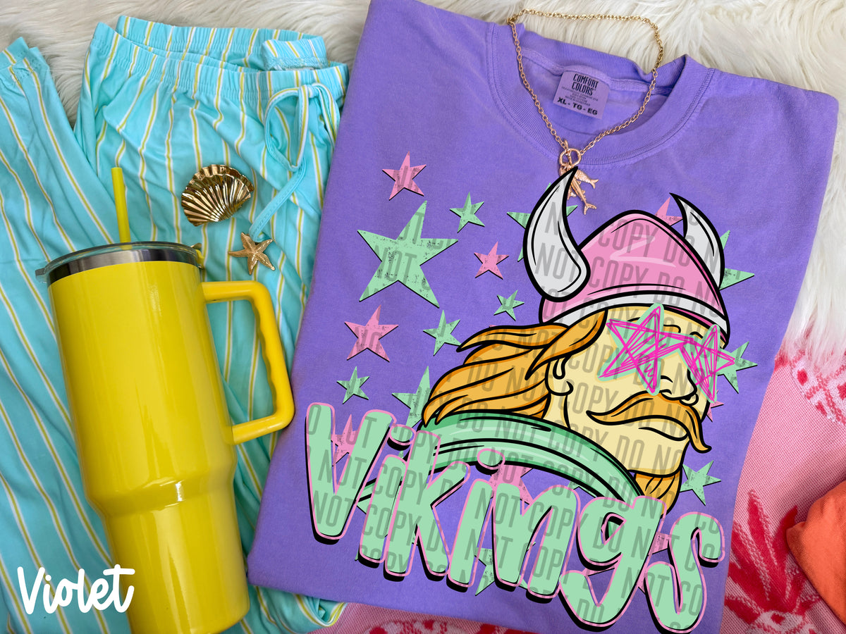 vikings starry eyed (Caplinger) DTF Transfer