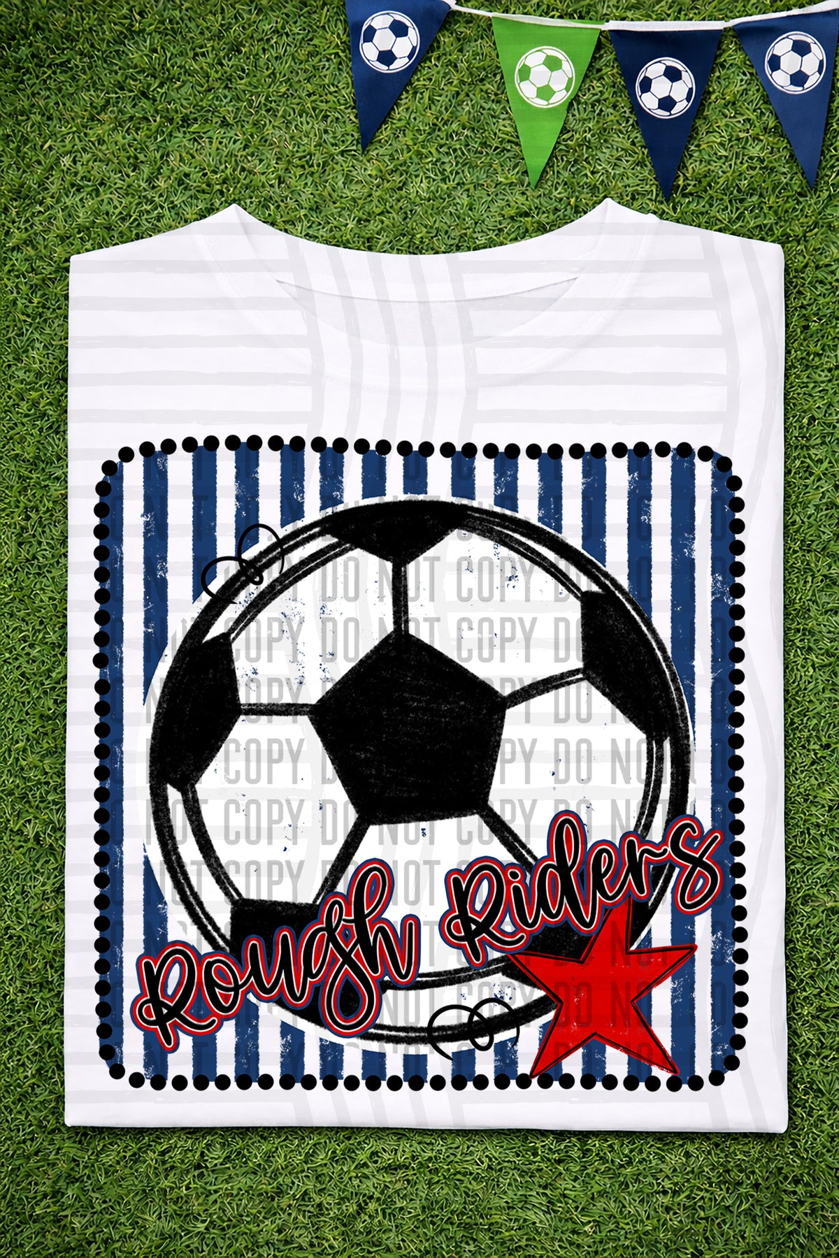 Rough Riders RWB Framed (Caplinger) DTF transfer