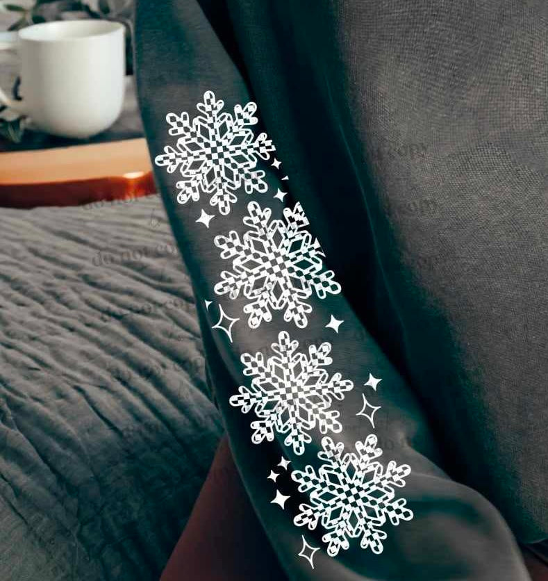 Let it snow somewhere else WHITE sleeve (CSC) 65589 DTF transfer