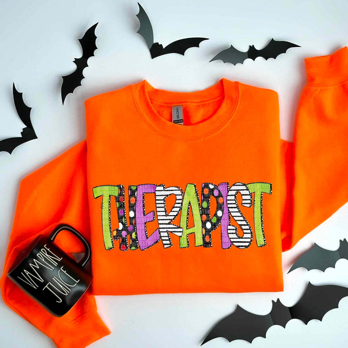 Therapist Halloween font 53367 DTF transfers