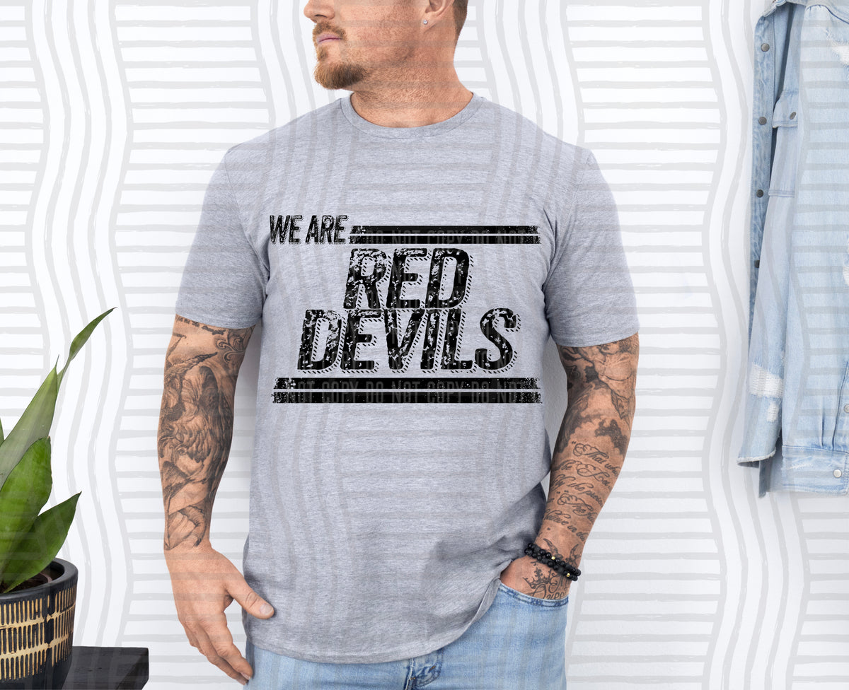 We Are Red Devils Game Day Grit (Caplinger) DTF transfer
