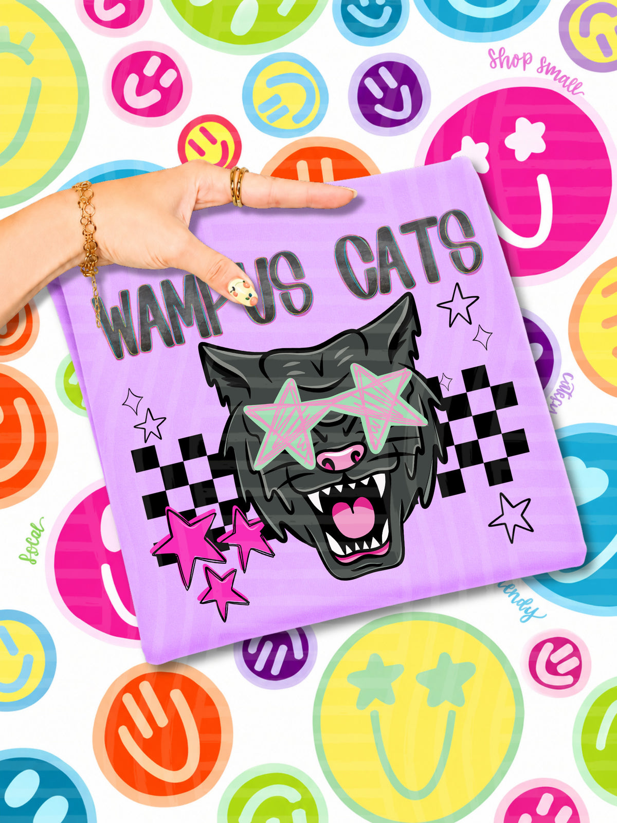 wampus cats starry eyed checks (CAPLINGER) DTF Transfer