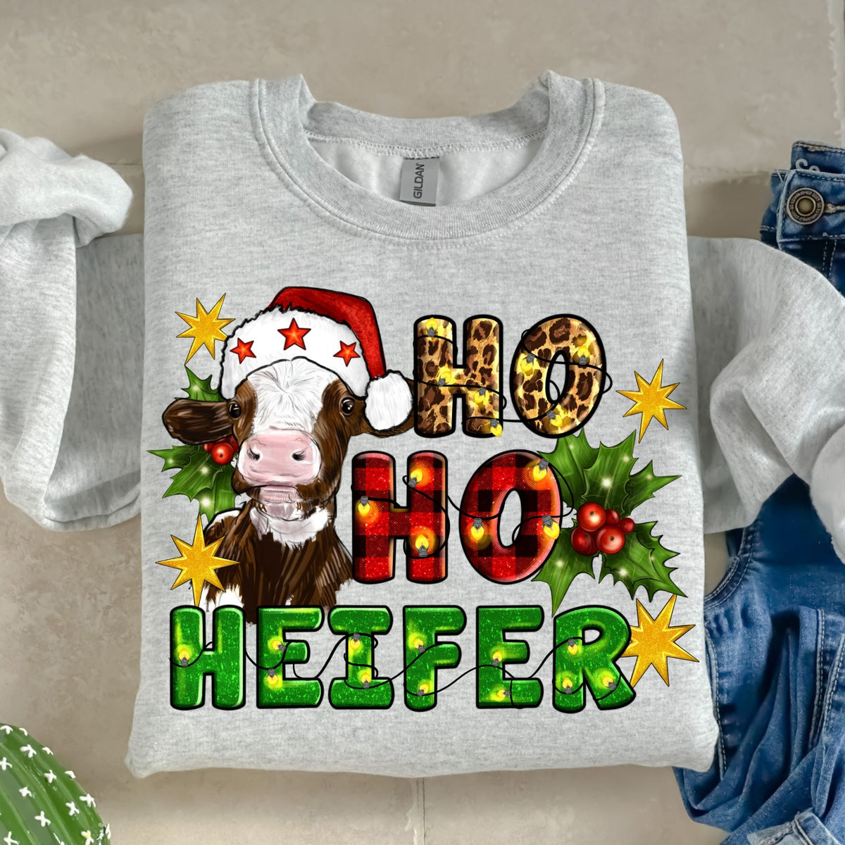 Ho Ho Heifer-38627-DTF transfer