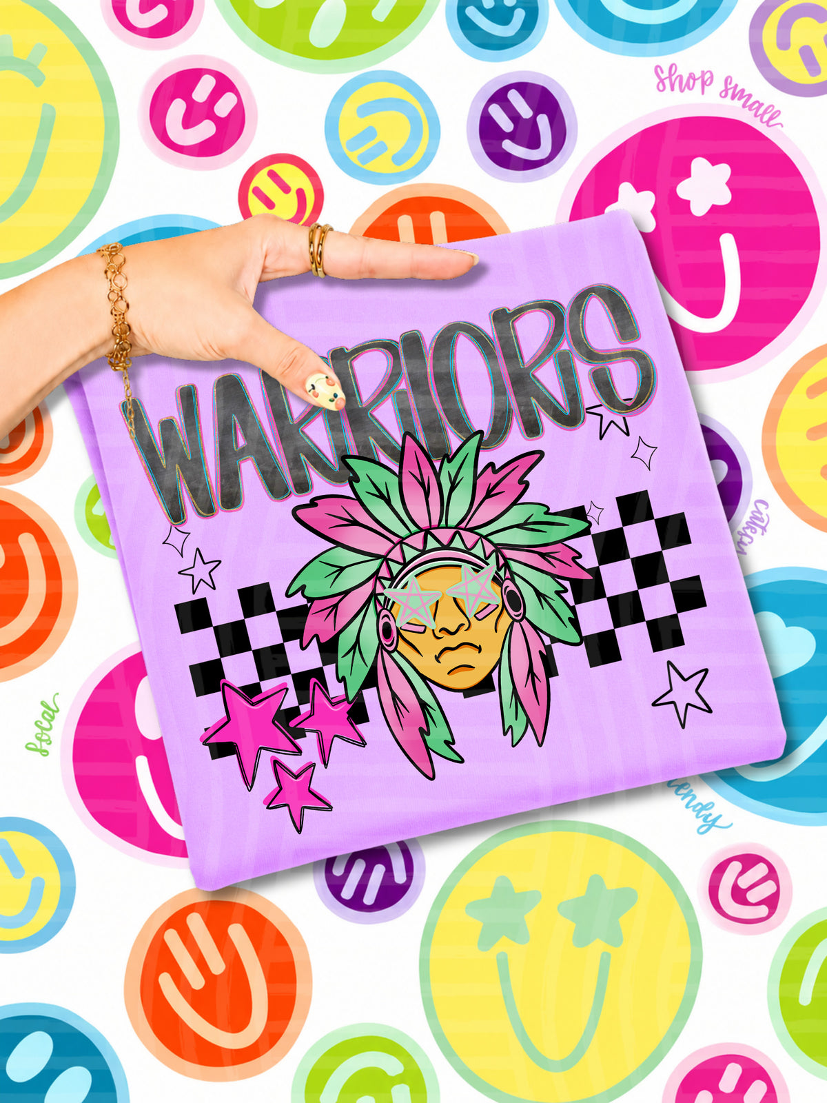 warriors starry eyed checks (CAPLINGER) DTF Transfer