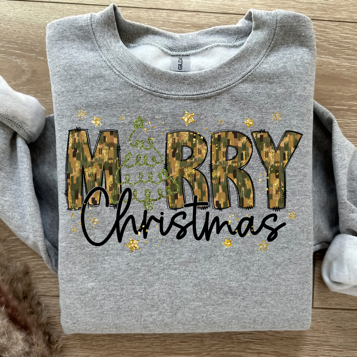 Camo Merry Christmas 68194 DTF Transfers