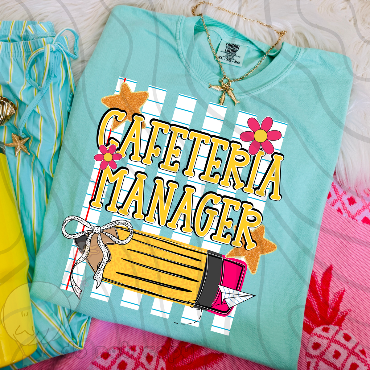 Cafeteria manager pencil stripes (DKD) DTF Transfer