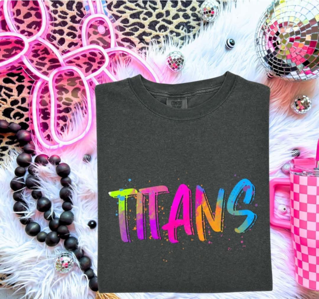 Titans Neon Splatter (S&G) 99951 DTF transfer