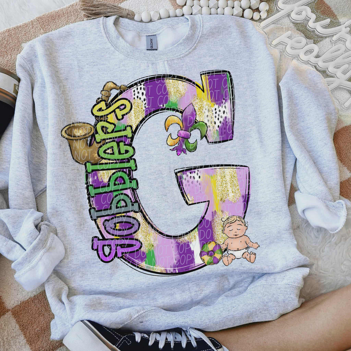 Gobblers Mardi Gras (city) DTF Transfer