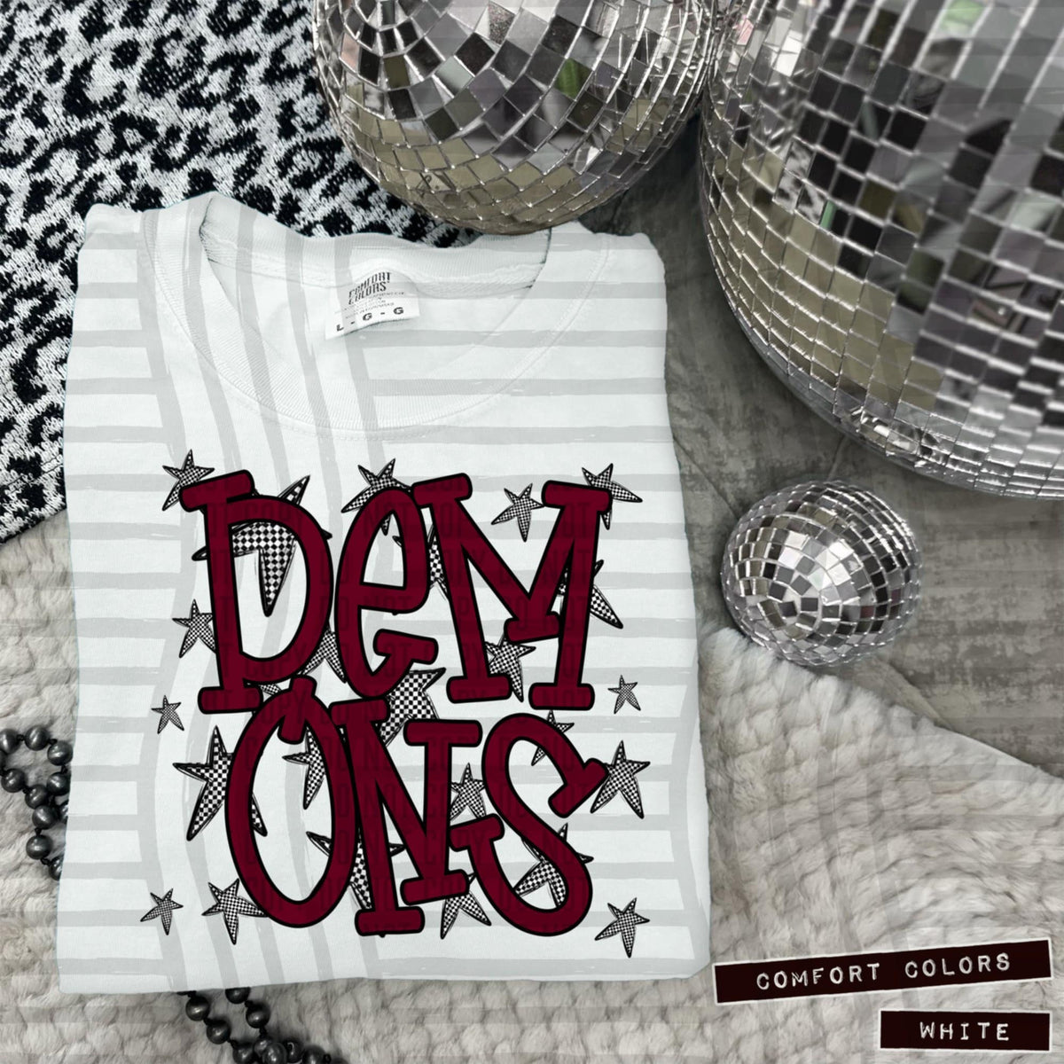 Maroon Staggered Mascots (Caplinger)