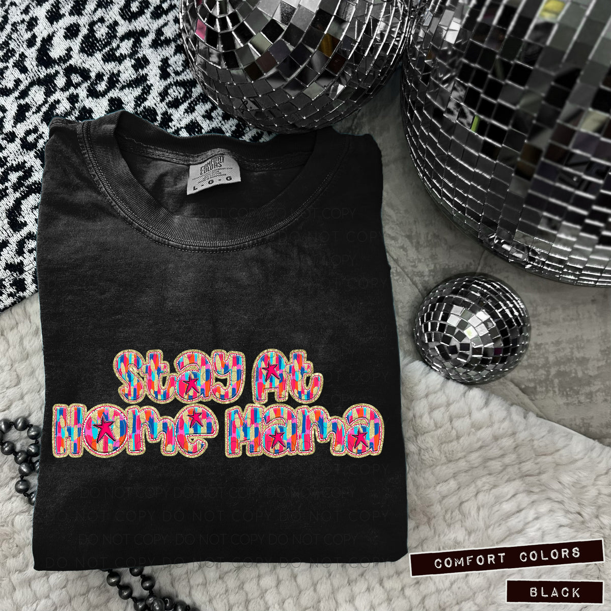 Stay at Home Mama Tutti Brushstrokes (Caplinger) DTF transfer