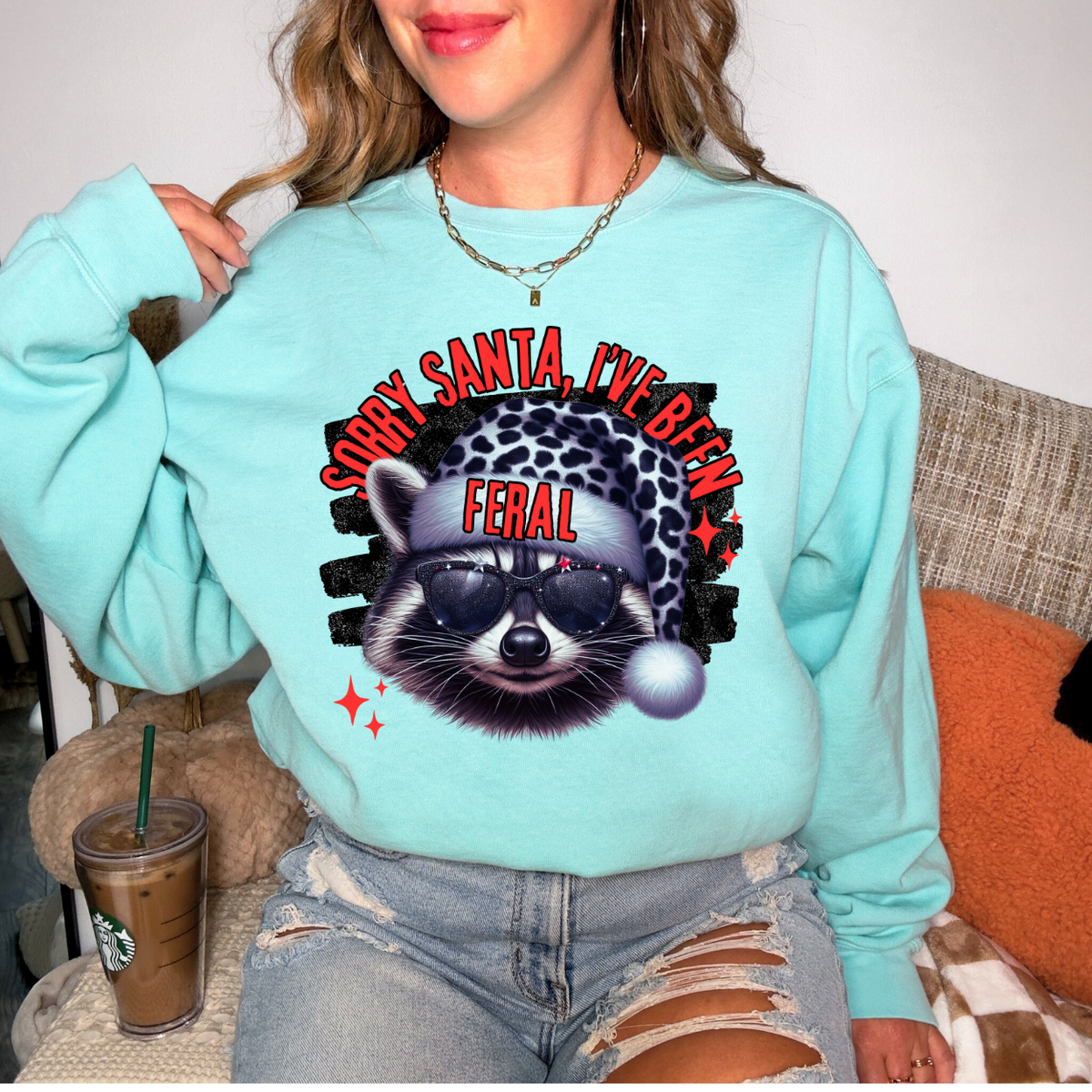 Sorry Santa I've Been Feral 02 DTF Transfer