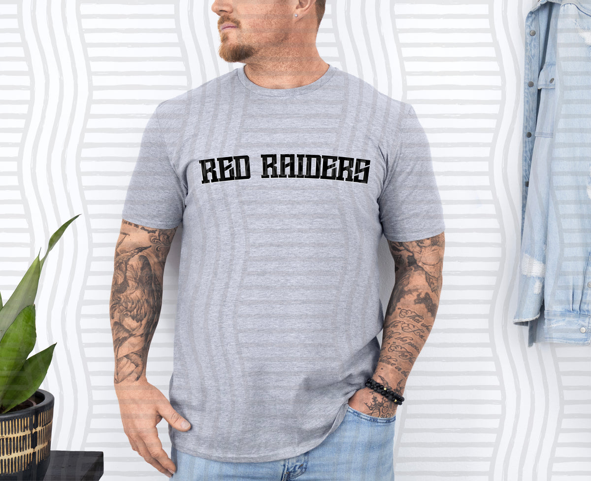 black arch red raiders (Caplinger) DTF Transfer