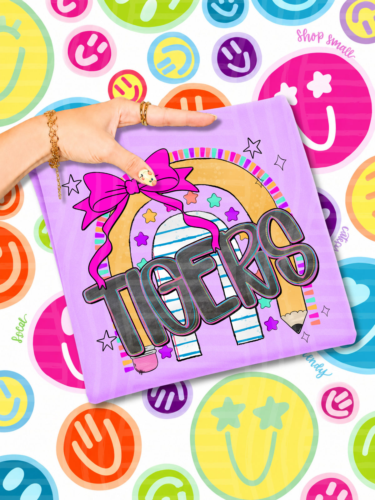 Tigers rainbow crayon (CAPLINGER) DTF Transfer
