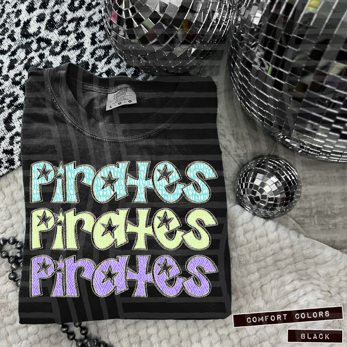 Pirates Pastel Star Stacked (Caplinger) 101655 DTF transfer