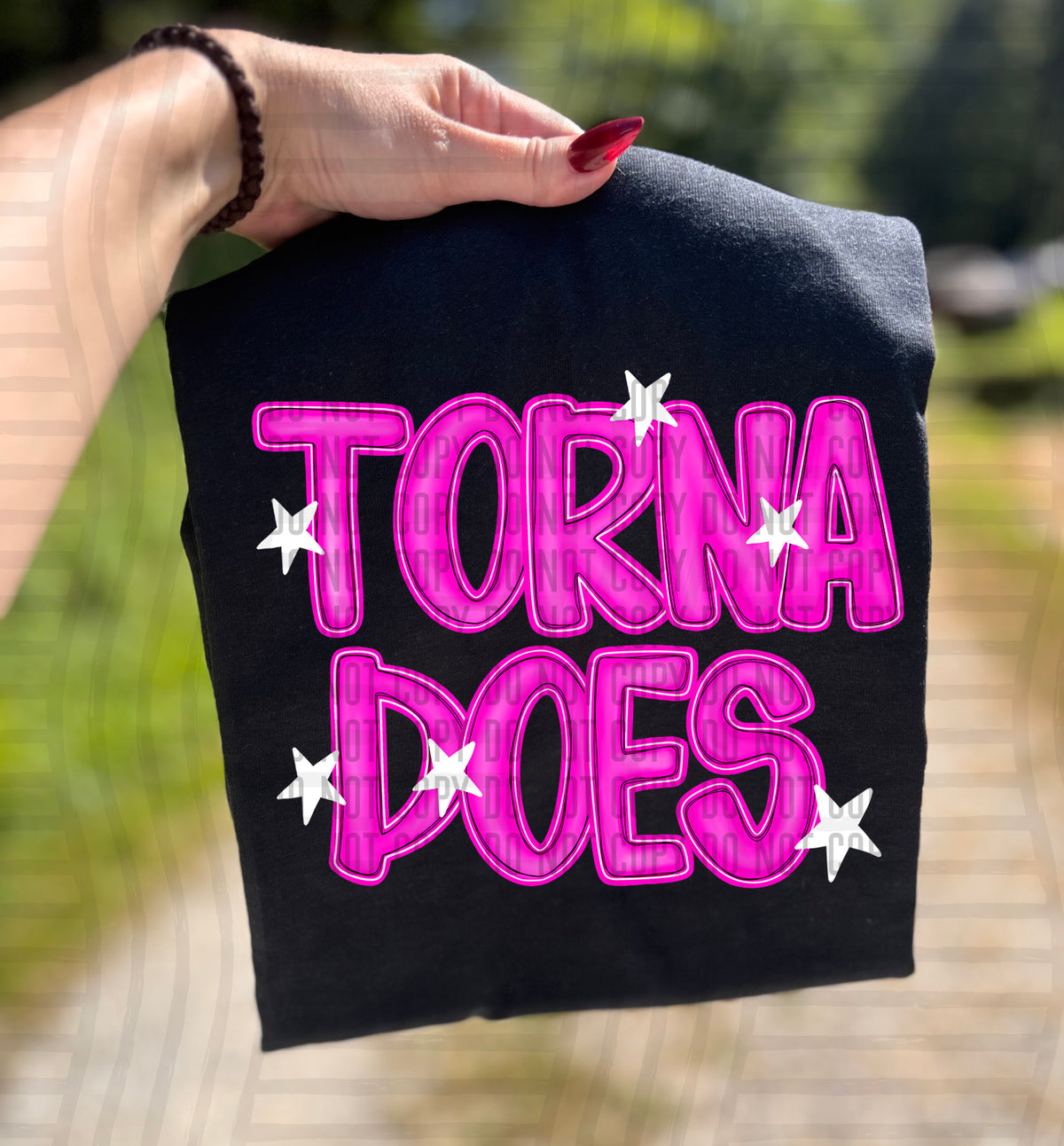 Tornadoes Pink And Preppy Split 112959 DTF transfer