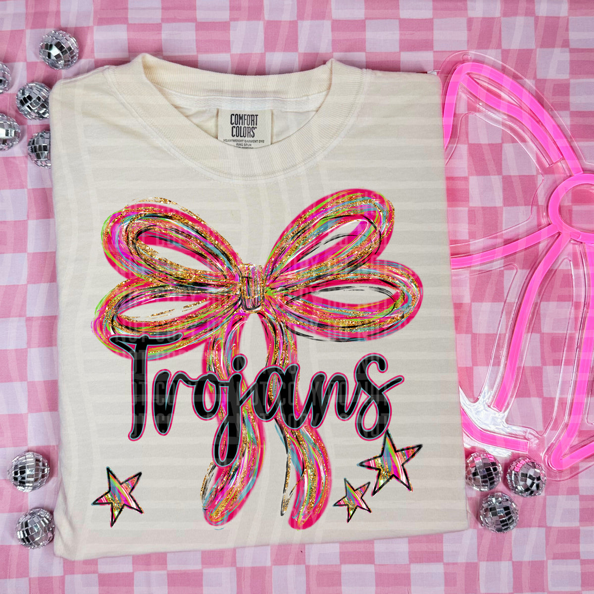 Trojans Whimsical Bow (caplinger) DTF transfer