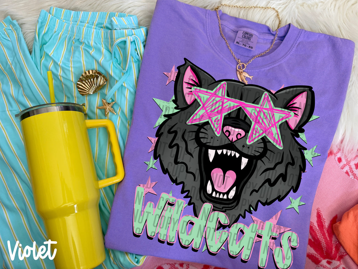 wildcats dark starry eyed (Caplinger) DTF Transfer