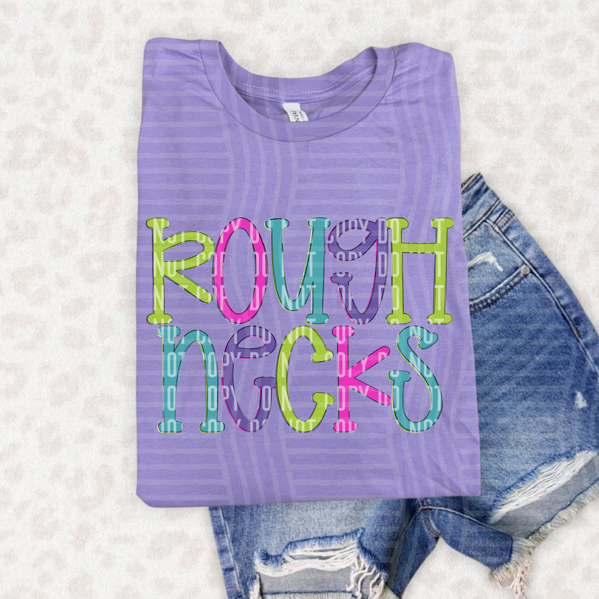 rough necks rainbow bold stacked (caplinger)
